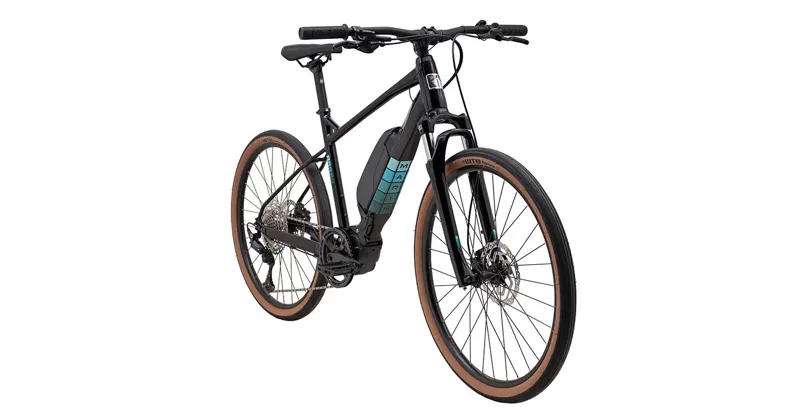 Marin Sausalito E2 2024 Electric Hybrid Bike - Black/Teal-1
